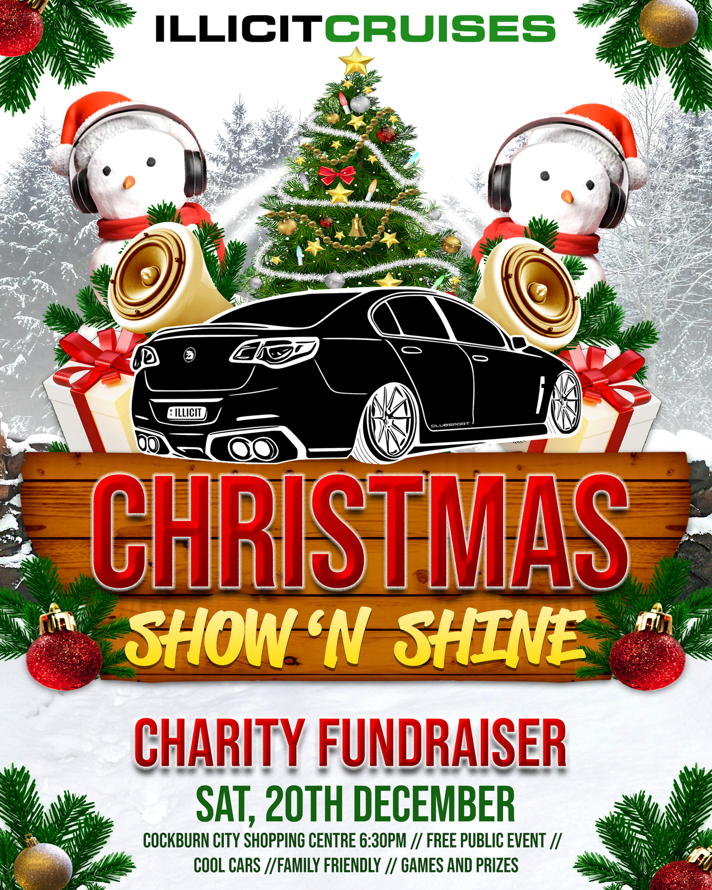 Christmas Show ‘n Shine Parking