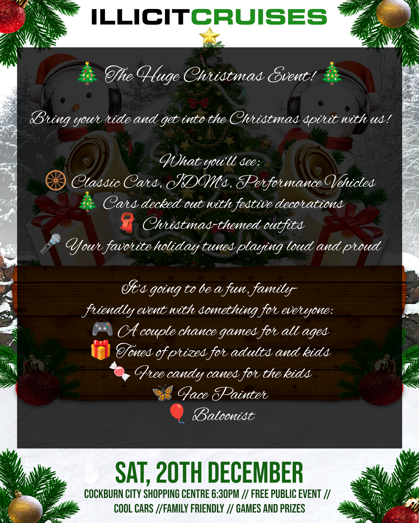 Christmas Show ‘n Shine Parking