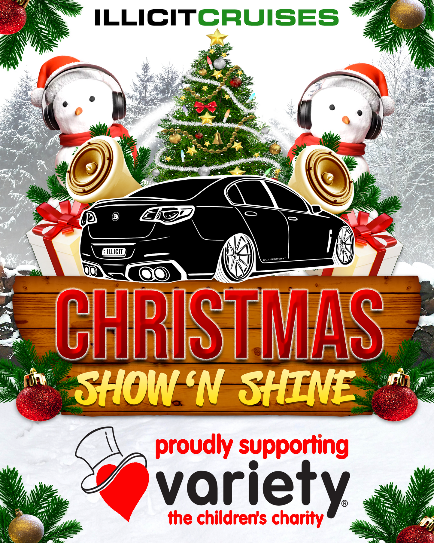 Christmas Show ‘n Shine Parking